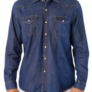Denim Herrenhemd Amazon Essentials leichtes Shirt-0