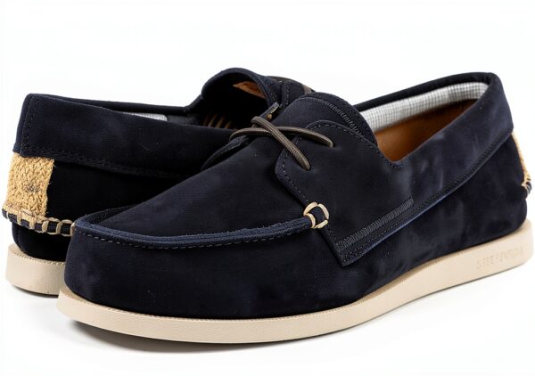 Sperry Herrenbootschuhe Wildleder Marineblau Größe 44 EU Komfort Grip-6