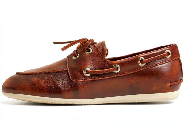 Sperry Damen Bootsschuh Modell 14086967 Leder Wellenschnitt Gold 38.5-0