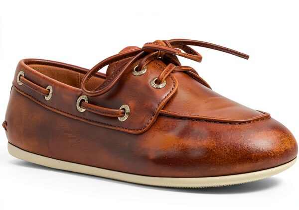 Sperry Damen Bootsschuh Modell 14086967 Leder Wellenschnitt Gold 38.5-1