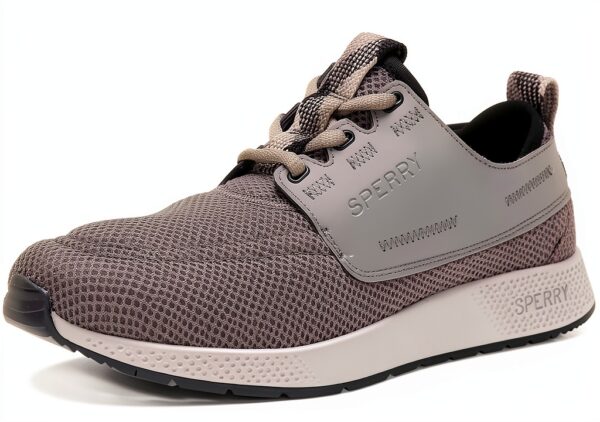 Sperry Herren Sneaker STS23141 Grau – Mesh & rutschfeste Sohle-0