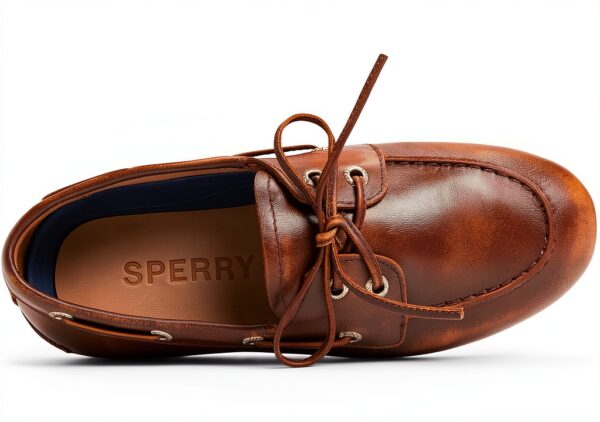 Sperry Damen Bootsschuh Modell 14086967 Leder Wellenschnitt Gold 38.5-5