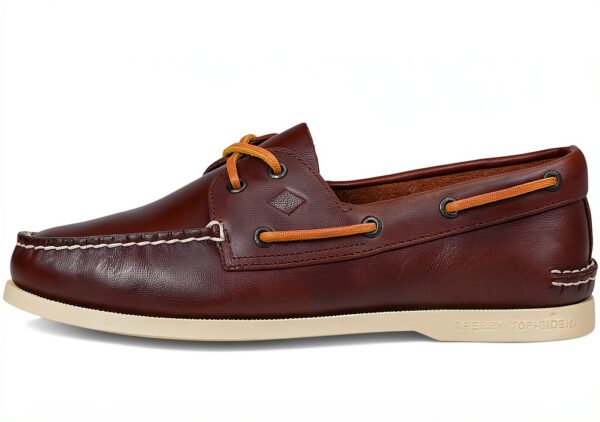 Sperry Herren Authentic 2‑Eye Bootsschuh Dunkelbraun OrthoLite Komfort-3