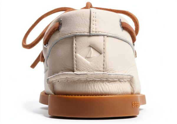Sperry Herren Bootsschuh Weißes Leder – Handgenäht, OrthoLite Komfort-3