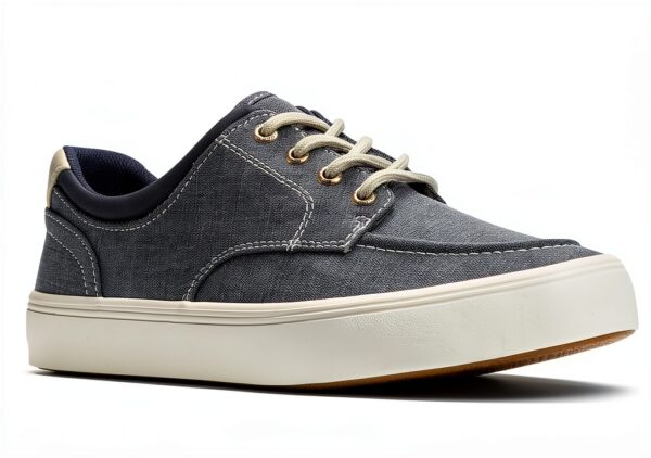 Sperry Herren Sneaker Moc Stripe – Marineblaues Textil, Bootsschuh-1