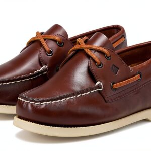 Sperry Herren Authentic 2‑Eye Bootsschuh Dunkelbraun OrthoLite Komfort-0