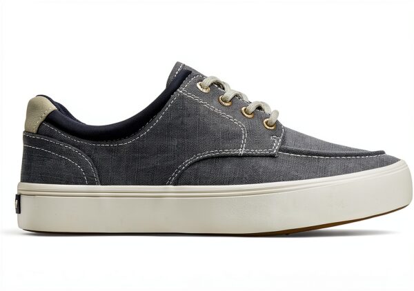 Sperry Herren Sneaker Moc Stripe – Marineblaues Textil, Bootsschuh-3