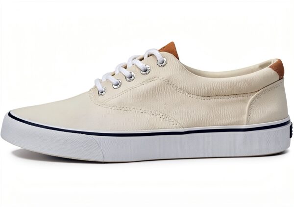 Sperry Herren Sneaker Weiß Garten – Atmungsaktiv, gepolsterte Sohle-5