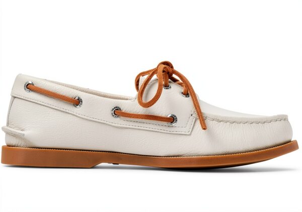 Sperry Herren Bootsschuh Weißes Leder – Handgenäht, OrthoLite Komfort-2