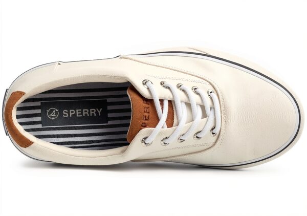 Sperry Herren Sneaker Weiß Garten – Atmungsaktiv, gepolsterte Sohle-4
