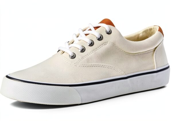 Sperry Herren Sneaker Weiß Garten – Atmungsaktiv, gepolsterte Sohle-1