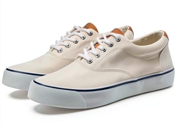 Sperry Herren Sneaker Weiß Garten – Atmungsaktiv, gepolsterte Sohle-0