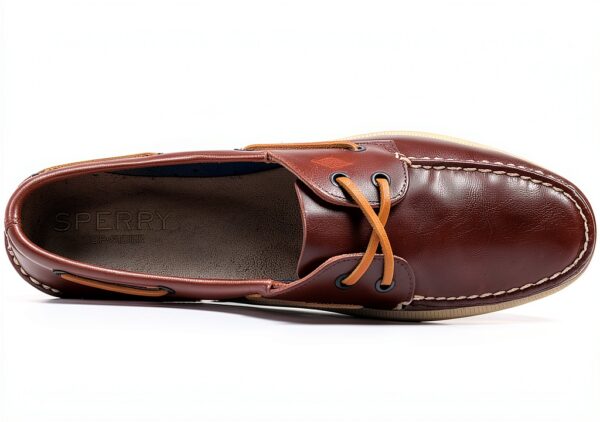 Sperry Herren Authentic 2‑Eye Bootsschuh Dunkelbraun OrthoLite Komfort-1