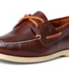 Sperry Herren Bootsschuh 2-Eye Handgenäht Dunkelbraun Größe 45-6