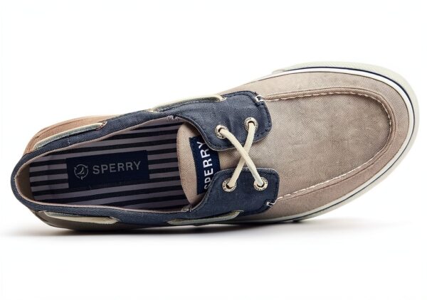 Sperry Herren Bahama II Sneaker Bootsschuh Grau Größe 45-4